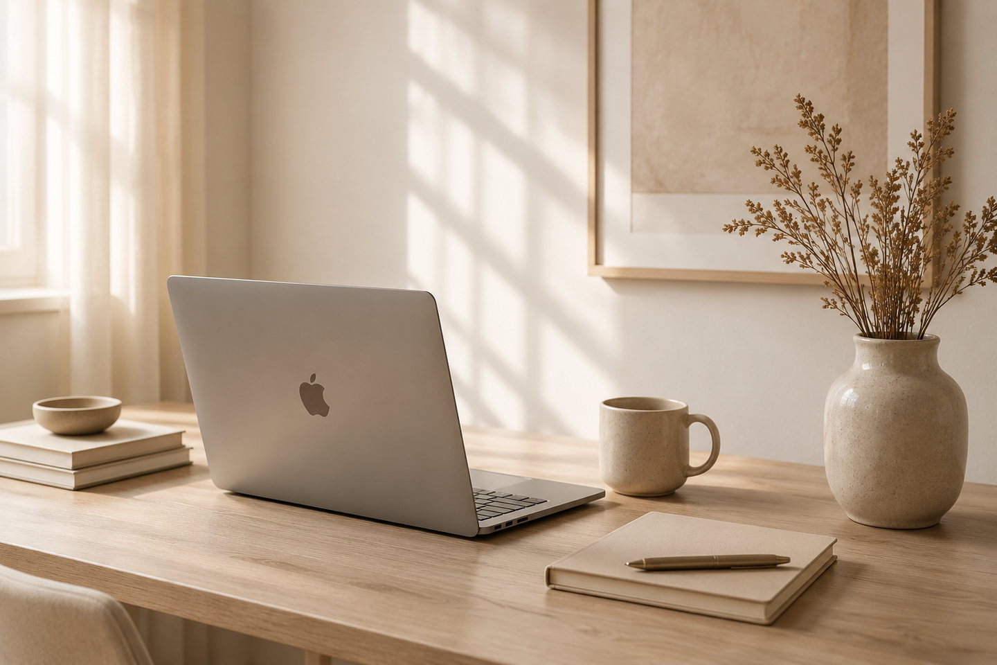 Laptopos munkakörnyezet weboldal készítéshez és digitális projektekhez